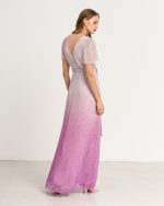 MAXI DRESS PLEATED GLITER - Image 4