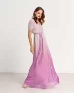 MAXI DRESS PLEATED GLITER - Image 5
