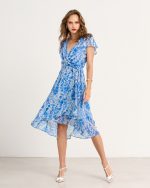 DRESS ASYMMETRICAL PRINTED