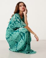 MAXI DRESS PLEATED PRINTED - Image 5
