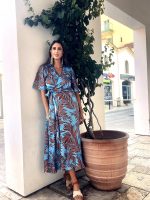 MIDI DRESS WRAP PRINTED - Image 2
