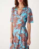 MIDI DRESS WRAP PRINTED - Image 4