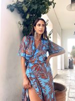 MIDI DRESS WRAP PRINTED - Image 5