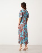 MIDI DRESS WRAP PRINTED - Image 8
