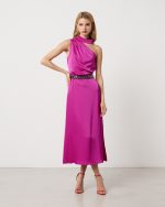 MIDI SATIN DRESS