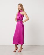 MIDI SATIN DRESS - Image 3
