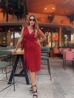 DRESS MIDI SLEEVELESS