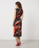 MIDI RUCHED PRINTED DRESS - Image 6