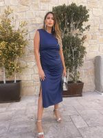 MIDI RUCHED DRESS