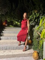 MIDI RUCHED DRESS - Image 8
