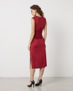 MIDI RUCHED DRESS - Image 9