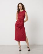 MIDI RUCHED DRESS - Image 10
