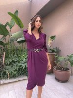 MIDI DRESS CREPE - Image 6