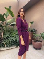 MIDI DRESS CREPE - Image 7