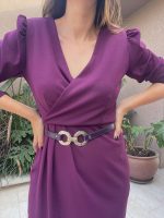 MIDI DRESS CREPE - Image 8