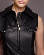 DRESS ECO LEATHER SLEEVELESS - Image 3