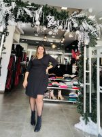 MIDI CROSS FRONT DRESS