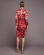 VELVET DRESS FLORAL PRINT - Image 4