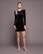 MINI VELVET DRESS - Image 3