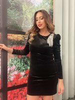 MINI VELVET DRESS - Image 6