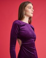 VELVET DRESS RHINESTONES - Image 8