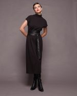 MIDI DRESS SHORT SLEEVE - Image 2