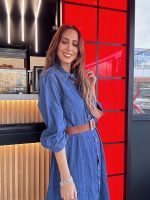 MIDI SHIRT DRESS JEAN TENCEL - Image 4