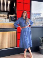 MIDI SHIRT DRESS JEAN TENCEL - Image 7