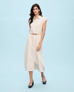 MIDI SHIRT DRESS STRIPES - Image 2