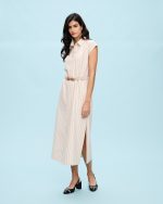 MIDI SHIRT DRESS STRIPES - Image 6