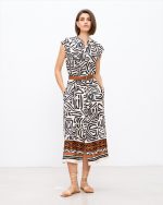 MIDI SHIRT DRESS PRINTED