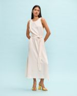 EMBOSSED MIDI DRESS - Image 3