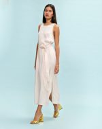 EMBOSSED MIDI DRESS - Image 4