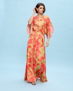 MAXI SATIN DRESS PRINTED - Image 2