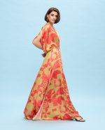 MAXI SATIN DRESS PRINTED - Image 3