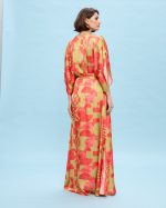 MAXI SATIN DRESS PRINTED - Image 6