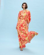 MAXI SATIN DRESS PRINTED - Image 7