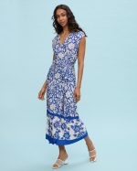 MIDI DRESS WRAP PRINTED - Image 2