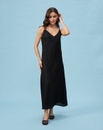 DRESS LINEN A LINE - Image 8
