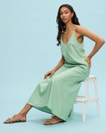 DRESS LINEN A LINE - Image 18