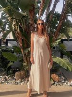 MAXI LINEN DRESS STRIPES