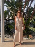 MAXI LINEN DRESS STRIPES - Image 2
