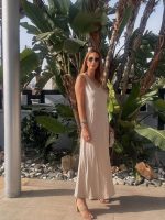MAXI LINEN DRESS STRIPES - Image 3