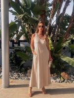 MAXI LINEN DRESS STRIPES - Image 4