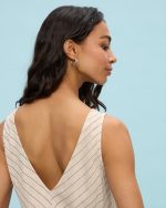 MAXI LINEN DRESS STRIPES - Image 9