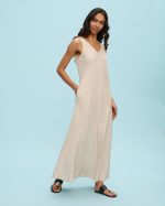 MAXI LINEN DRESS STRIPES - Image 12