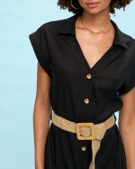 SHIRT DRESS MIDI LINEN - Image 10