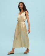 LONG DRESS SATIN RHINESTONES - Image 6