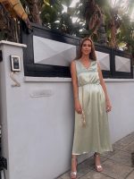 LONG DRESS SATIN RHINESTONES - Image 7