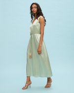 LONG DRESS SATIN RHINESTONES - Image 11
